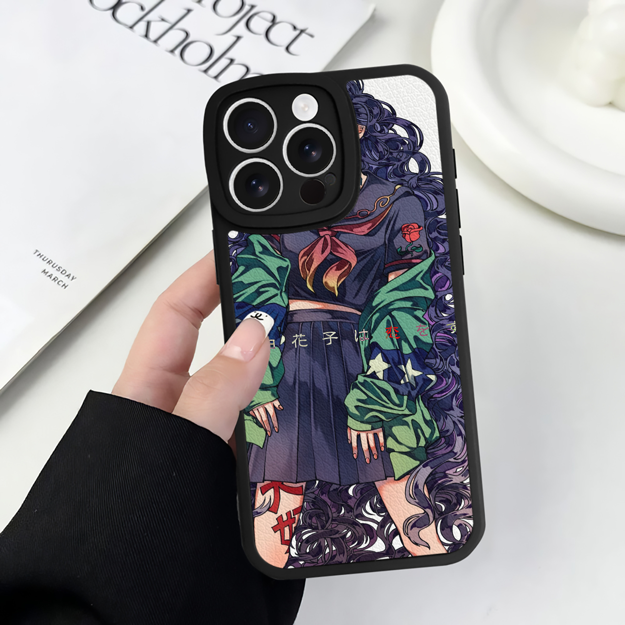 （画像用） ジョジョの奇妙な冒険 JoJo's Bizarre Adventure 【iPhone 16シリーズ対応】シリコンスマホケース（レザー調） 材質：シリコン